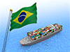 ブラジル　世界経済　貿易ビジネス - 産業イメージ 無料イラスト